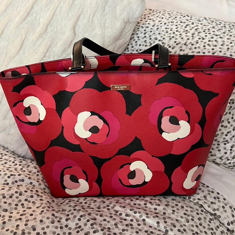 Kate Spade ♠️ Red Rose Tote